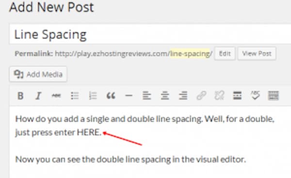 Change Line To Line Spacing In Blogger