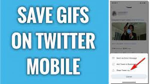 Save Twitter gif to Iphone