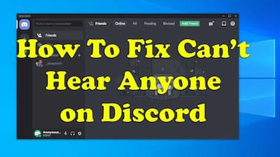 [Solved] Can't hear People on Discord 