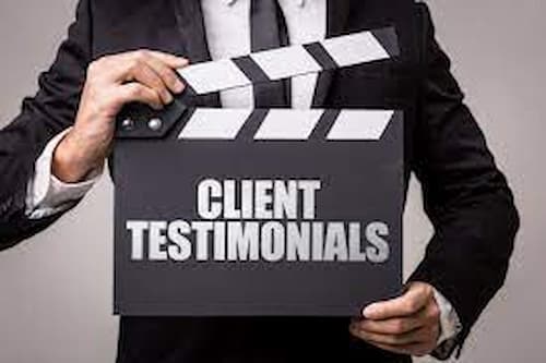 Client testimonial video