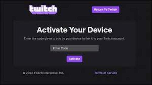 twitch activate code not working
