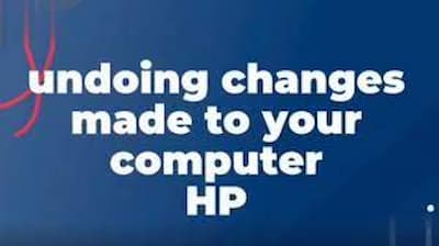 undoing changes made to your computer hp