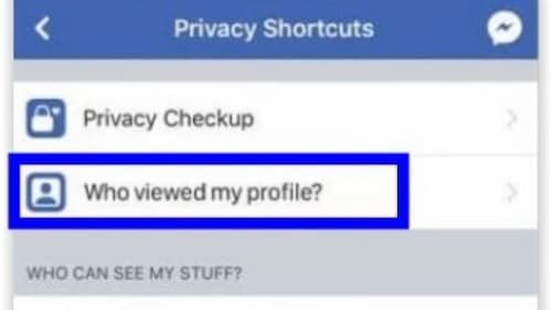 who viewed my facebook profile option